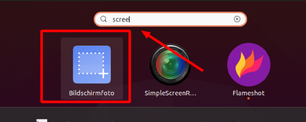 Ubuntus Screenshot App